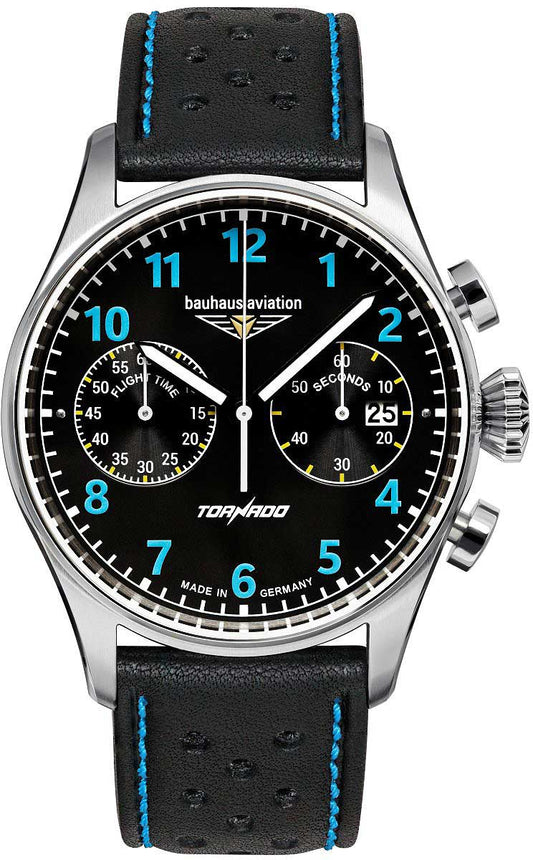 Bauhaus Aviation Tornado 2770-3 Herrenuhr • Made in Germany • Flieger-Chronograph