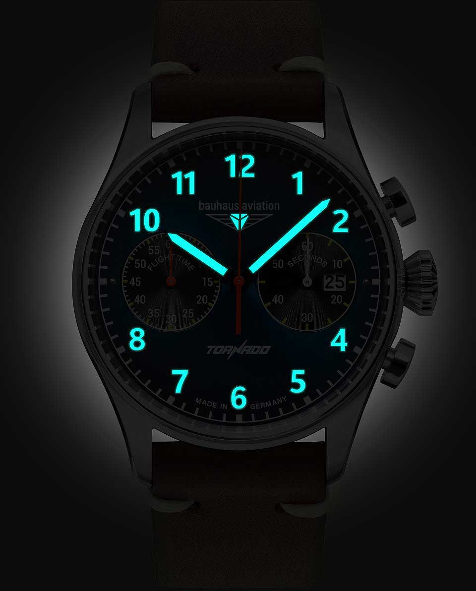 Bauhaus Aviation 2772-3 Herrenuhr • Made in Germany • Chronograph
