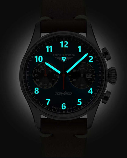 Bauhaus Aviation 2772-3 Herrenuhr • Made in Germany • Chronograph