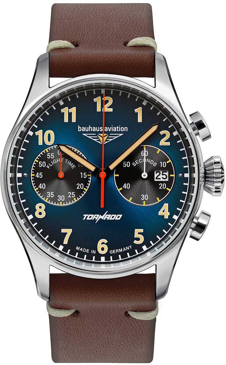 Bauhaus Aviation 2772-3 Herrenuhr • Made in Germany • Chronograph