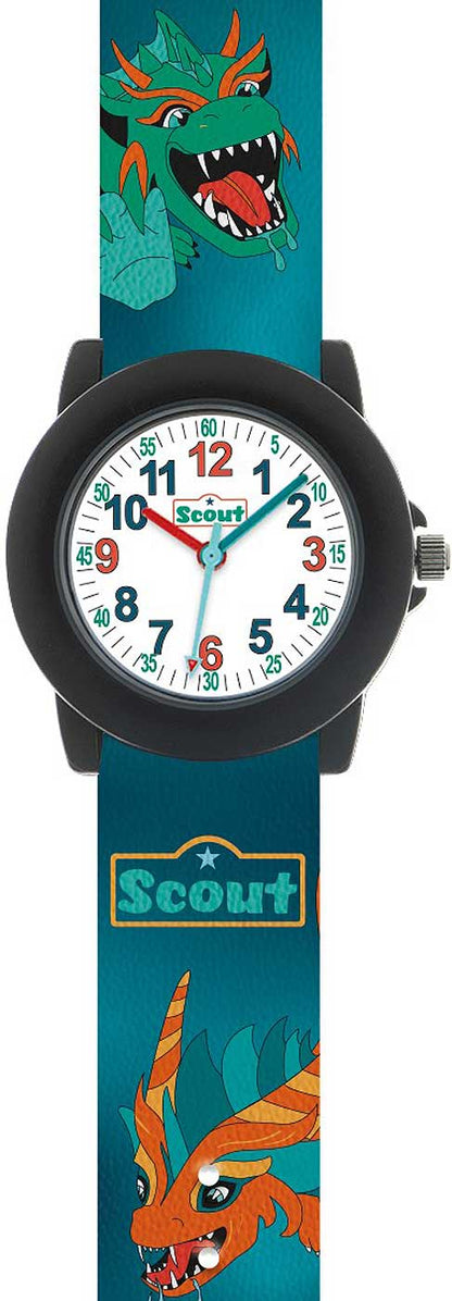 Montre pour garçon Scout Crystal 305044 • Bracelet en silicone robuste • Étanchéité 5 bar