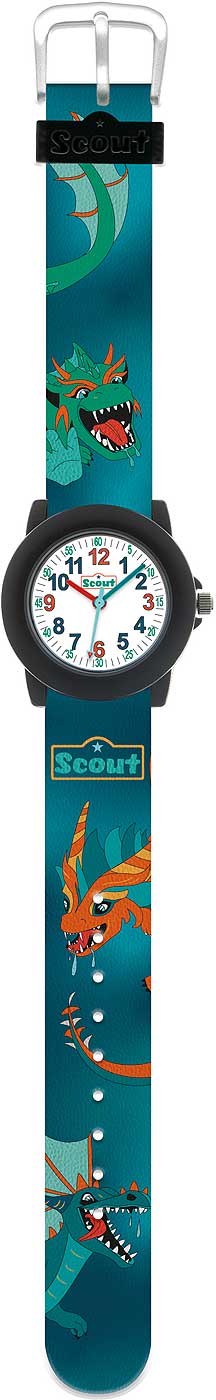 Montre pour garçon Scout Crystal 305044 • Bracelet en silicone robuste • Étanchéité 5 bar