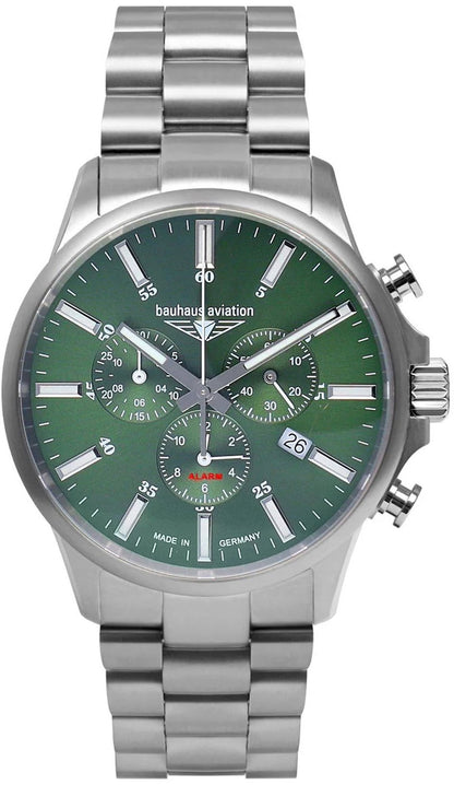 Bauhaus Aviation 2880M4 Herrenuhr • Titan & Saphirglas • Made in Germany