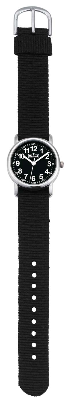 Scout Start Up 304.002 Jungen Uhr • Gut lesbares Zifferblatt • Robustes Textilband