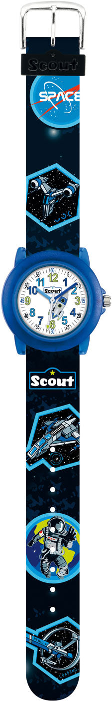 Scout Space 305039 Jungen Uhr • Weltraum-Motiv • 5 bar wasserdicht