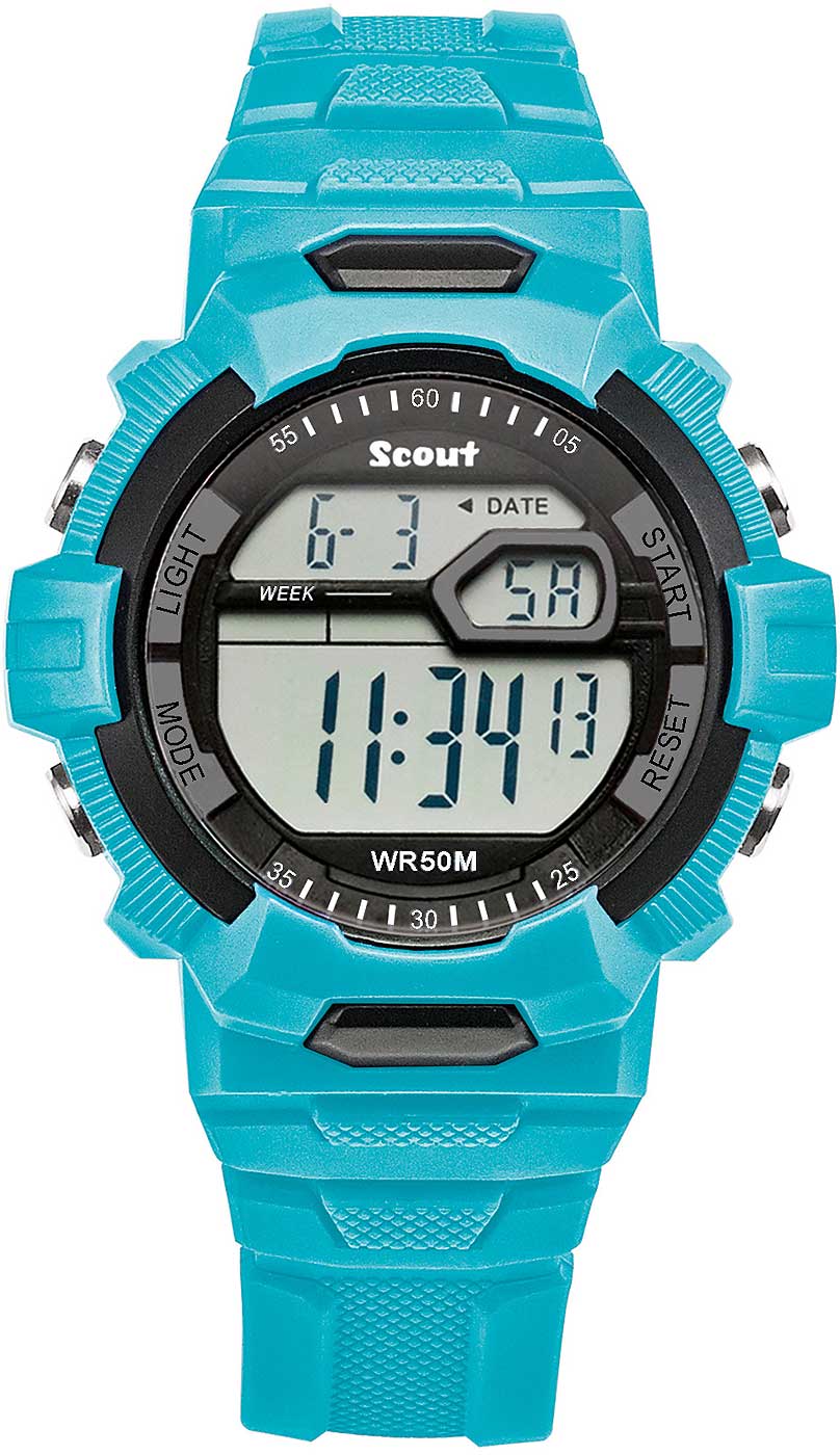 Scout 280308005 Jungen Uhr • Digitales Quarzwerk • Mineralglas