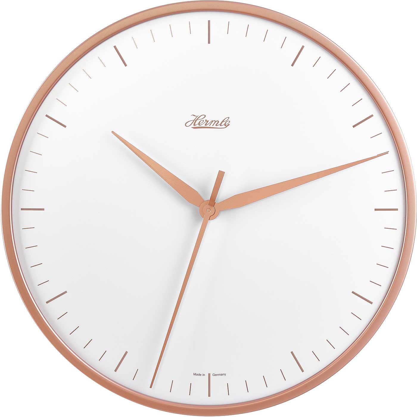 Horloge murale Hermle 40 cm Ø Métal • Mouvement à quartz silencieux • Design élégant