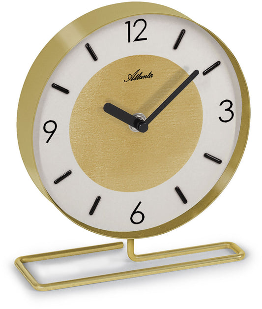 Atlanta Table Clock 19x16x5.5 cm Metal • Precise Quartz Movement • Timeless Design