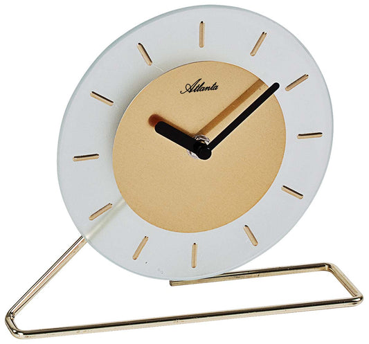 Atlanta Table Clock 20x19 cm Metal • Modern Design • Quartz Movement