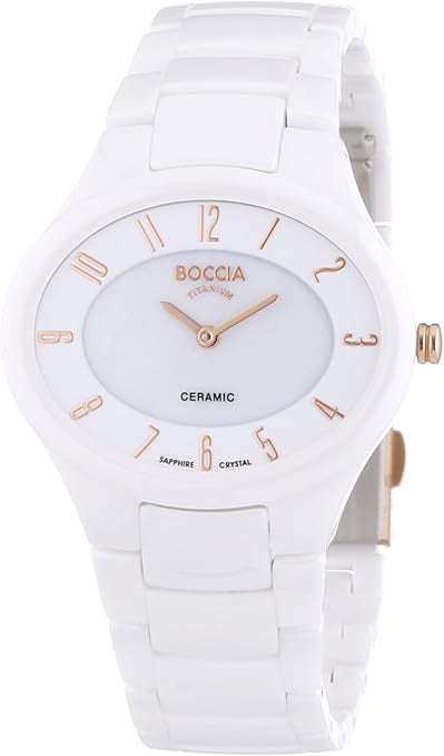Boccia 3216-03 Ladies' Watch • Skin-friendly pure titanium • Ceramic elements