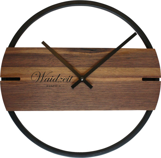 Waidzeit Wooden Wall Clock • Modern Design • Precise Quartz Movement