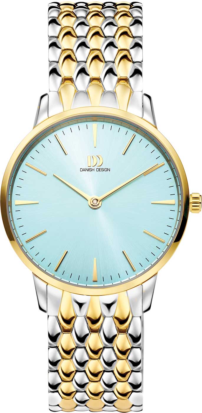 Danish Design 3320350 Damen Uhr • Präzises Quarzwerk • Bicolor Edelstahlarmband