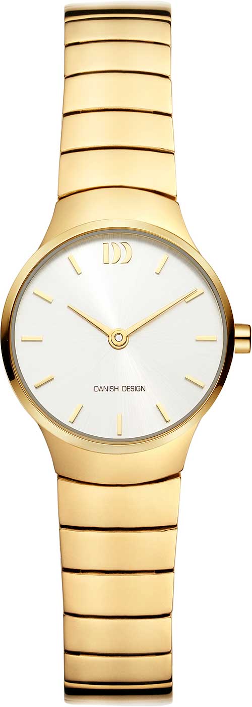 Danish Design 3320364 Damen Uhr • Skandinavisches Design • Goldfarben
