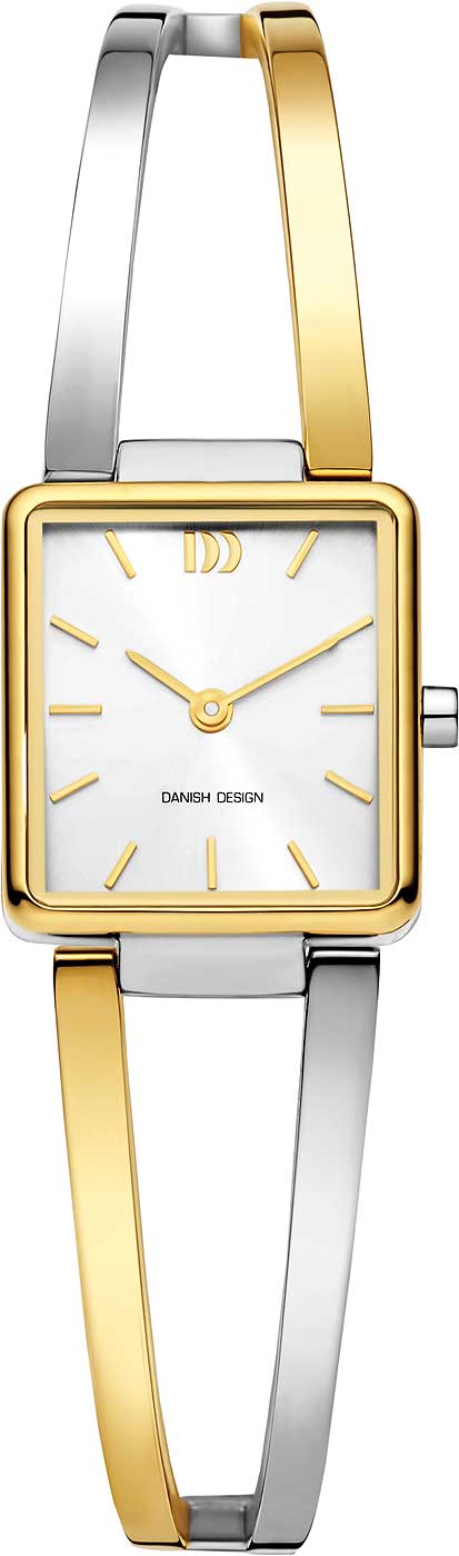 Danish Design 3320374 Damen Uhr • Bicolor Edelstahl • Flaches Design