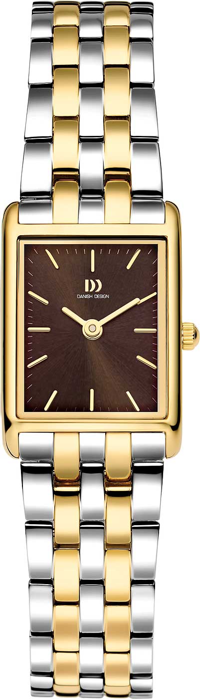 Danish Design 3320377 Damen Uhr • Bicolor • Eckig
