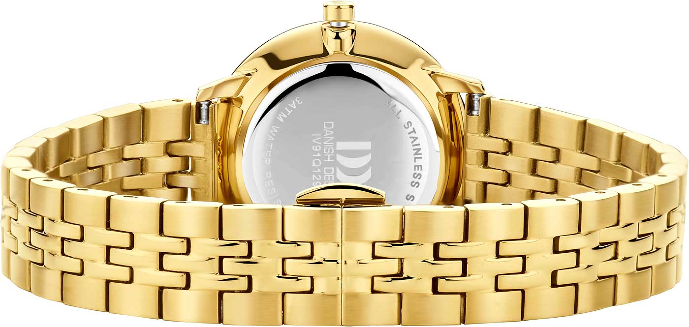 Danish Design 3320383 Damen Uhr • Skandinavisches Design • Gold & Braun