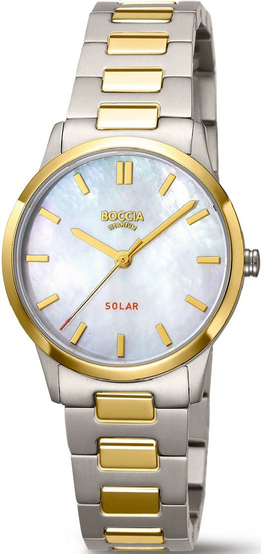 Boccia 3363-04 Women's Watch • Skin-friendly pure titanium • Solar powered