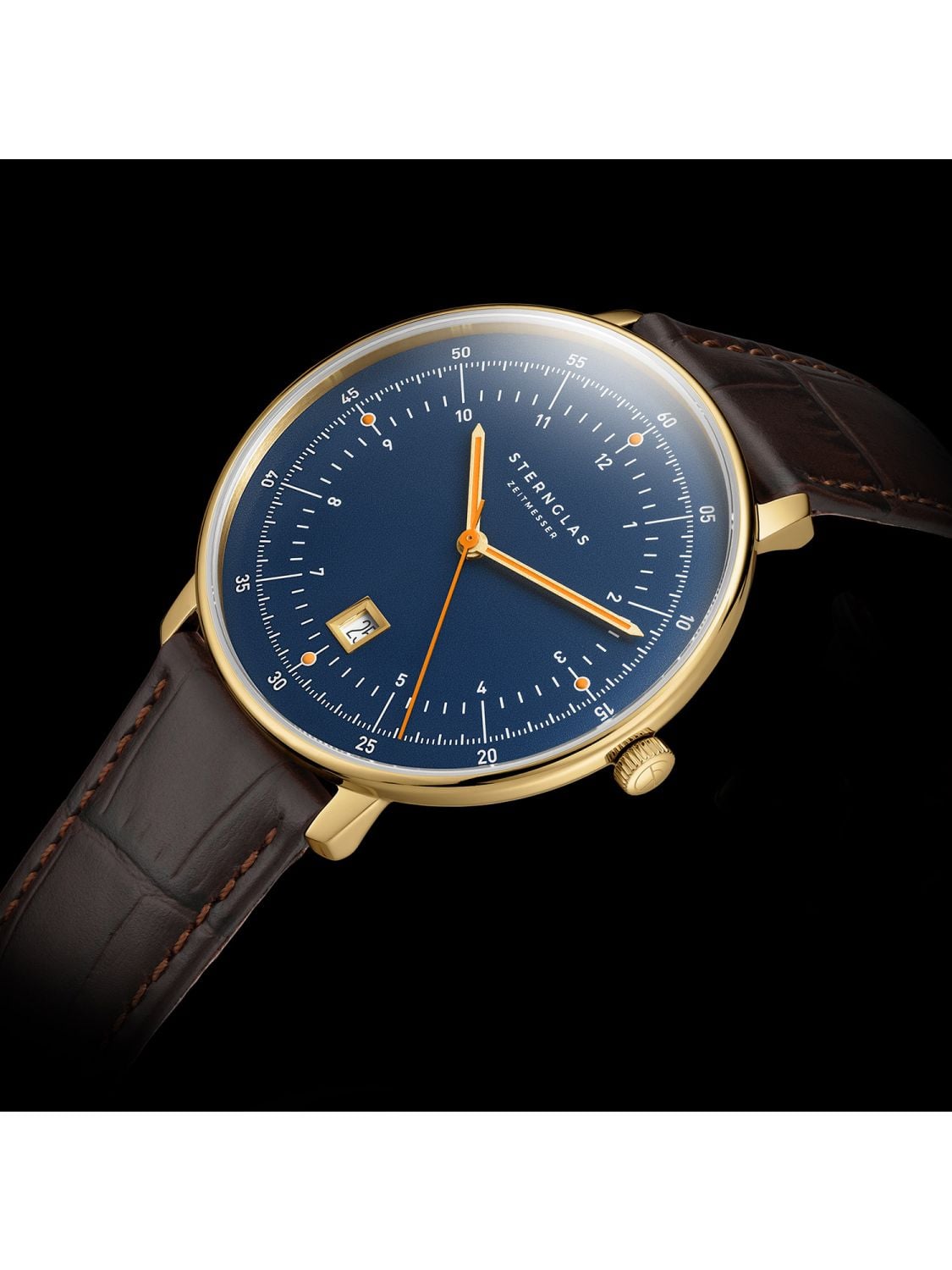 Sternglas Hamburg S01-HH07-HE01 Herrenuhr • Schweizer Quarzwerk • Saphirglas
