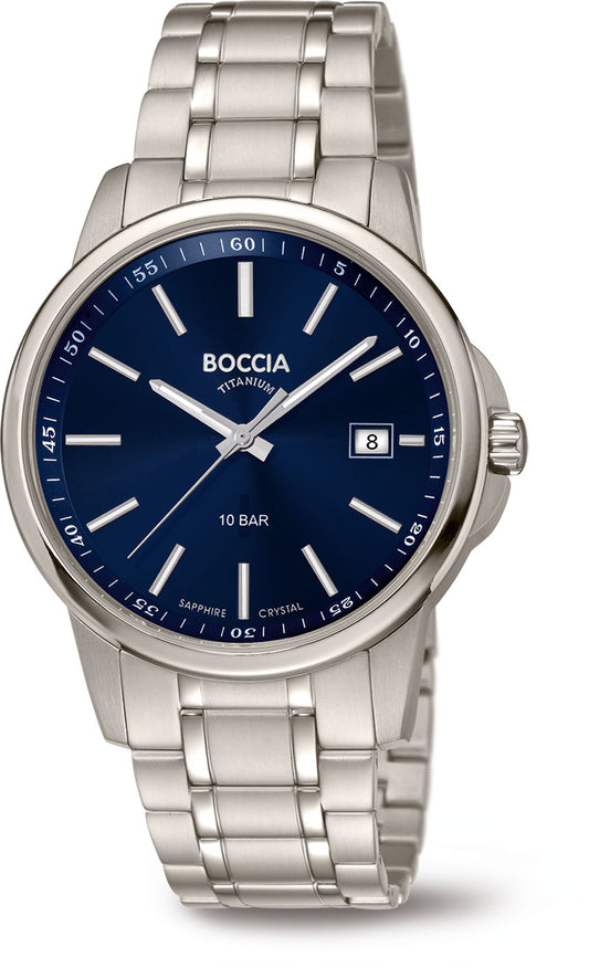 Montre Boccia 633058 • Extrêmement légère • Titane respectueux de la peau