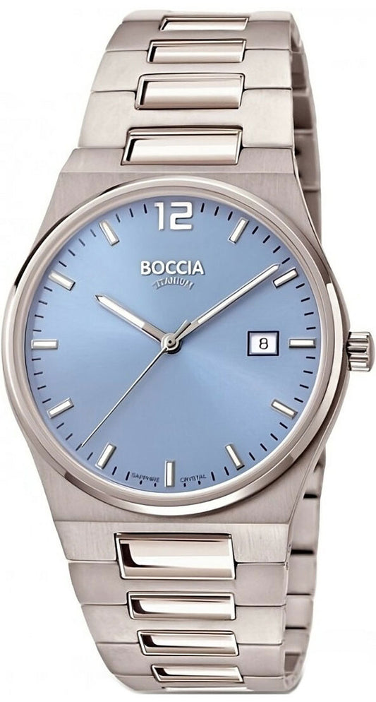 Boccia 3661-01 Herrenuhr - Reintitan - Saphirglas