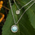 Zendala Layering-Halskette Perlmutt/Silber - Holzkern Modell: Jewelry