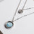 Zendala Layering-Halskette Perlmutt/Silber - Holzkern Modell: Jewelry