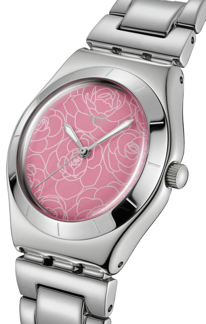 Swatch Petal Charm YLS234G Damen Uhr • Quarz Uhr • Edelstahl Gehäuse