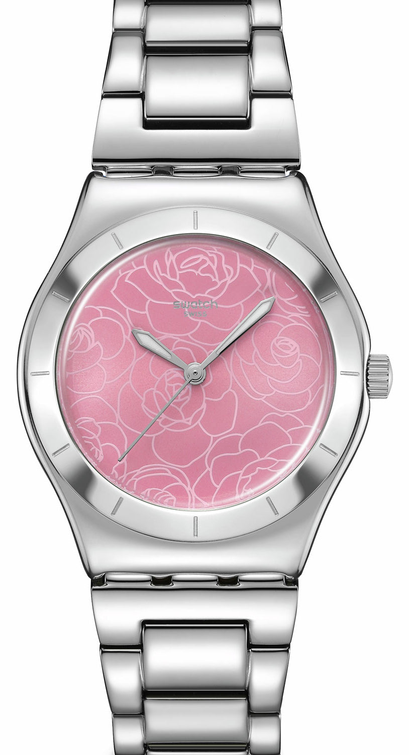 Swatch Petal Charm YLS234G Damen Uhr • Quarz Uhr • Edelstahl Gehäuse