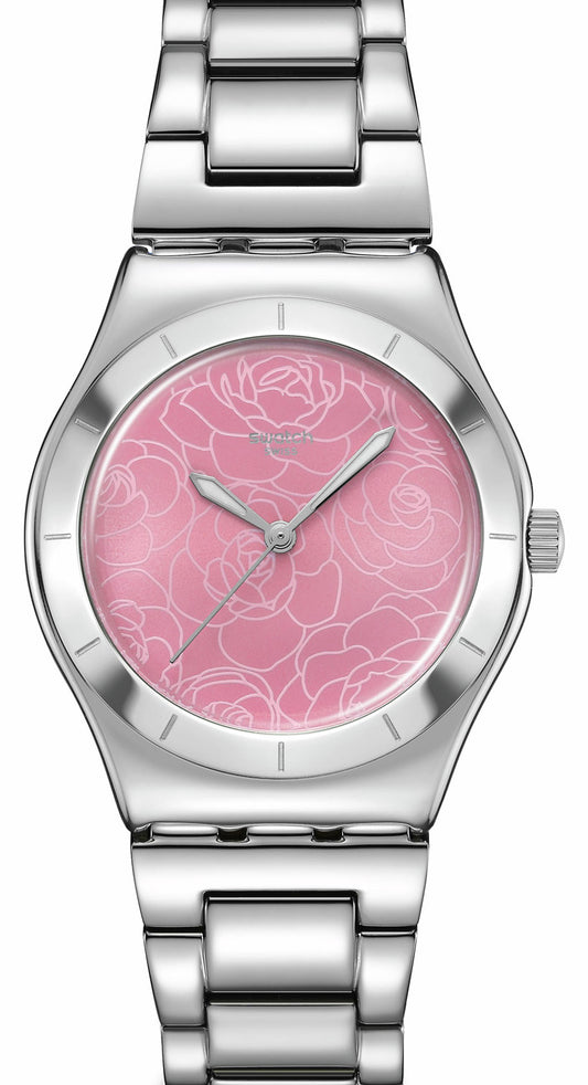 Swatch Petal Charm YLS234G Damen Uhr • Quarz Uhr • Edelstahl Gehäuse
