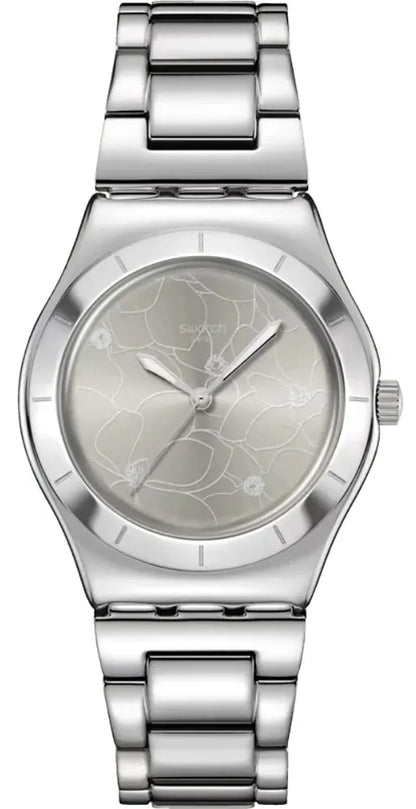 Swatch BLOSSOM TIME YLS237G Damen Uhr • Quarz • Edelstahl