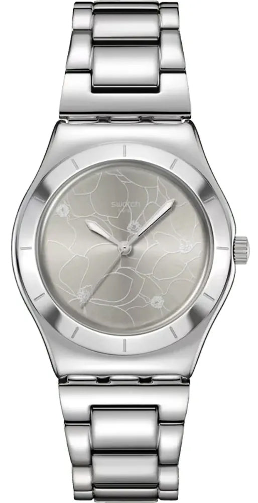 Swatch BLOSSOM TIME YLS237G Damen Uhr • Quarz • Edelstahl