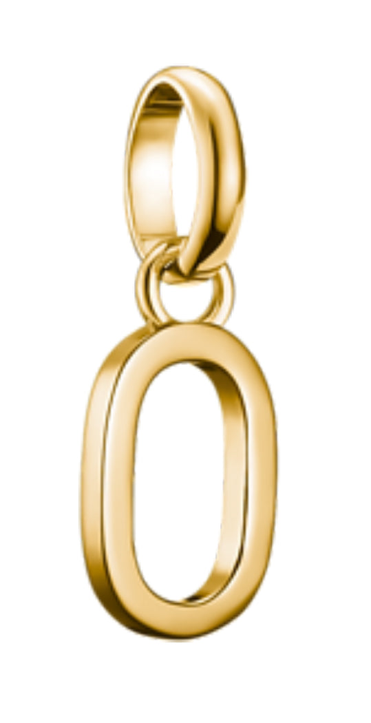 Thomas Sabo Charm Pendant Letter O Connect Gold Plated