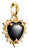 Thomas Sabo Charm-Anhänger Vintage-Herz schwarz Connect vergoldet