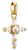 Thomas Sabo Charm-Anhänger Vintage-Kreuz Connect vergoldet