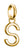 Thomas Sabo Charm-Anhänger Buchstabe S Connect vergoldet