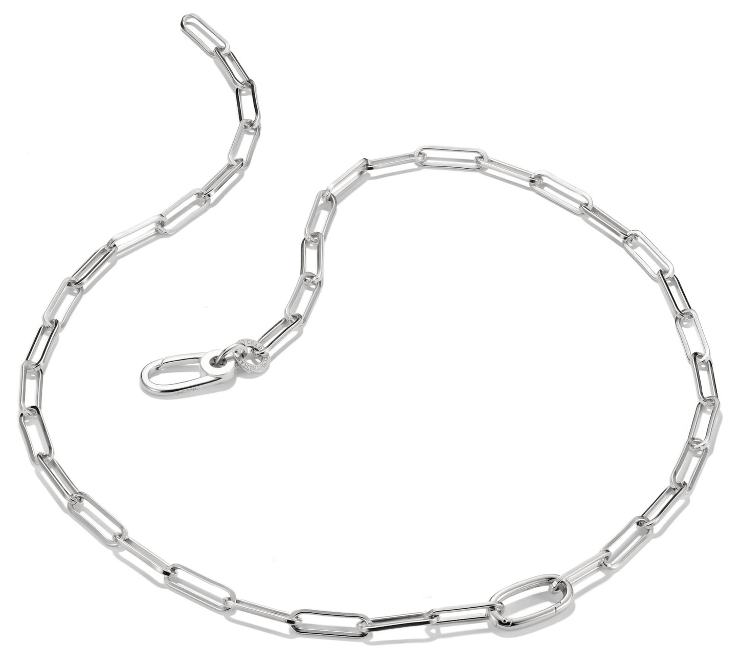Thomas Sabo Charm-Kette Paperclip mit einem Connect Link Silber