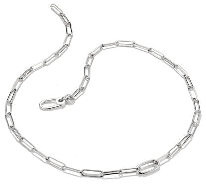 Thomas Sabo Charm-Kette Paperclip mit einem Connect Link Silber