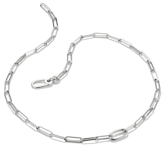 Thomas Sabo Charm-Kette Paperclip mit einem Connect Link Silber