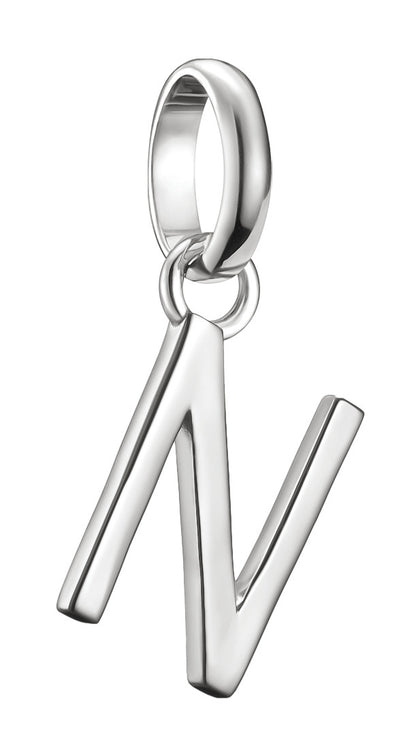 Thomas Savo Charm-Anhänger Buchstabe N Connect Silber