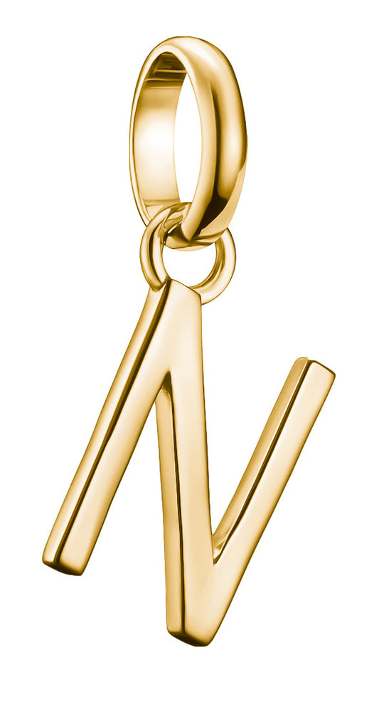 Thomas Sabo Charm Pendant Letter N Connect gold plated