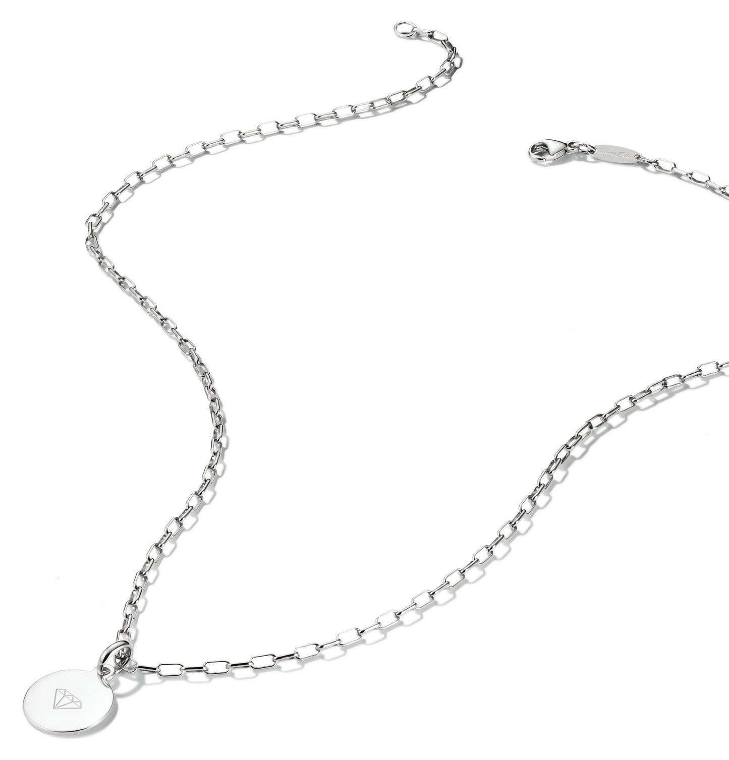 Thomas Sabo Paperclip Charm Necklace Silver