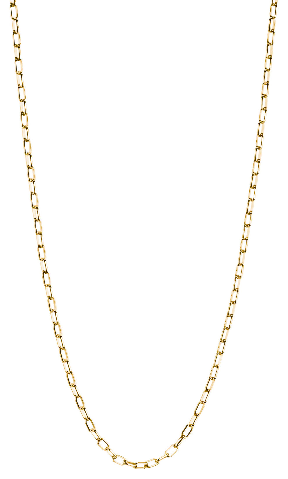 Thomas Sabo Charm Necklace Paperclip Gold Plated 70 cm Length