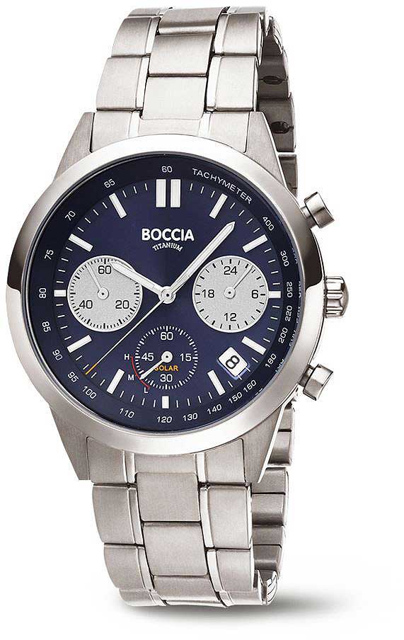 Boccia 3737-02 Men's Watch • Skin-friendly pure titanium • Extremely light & robust
