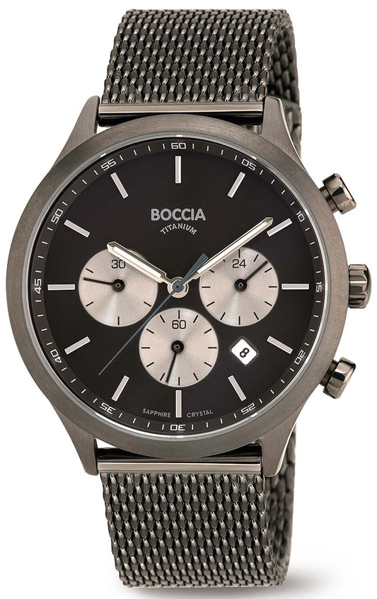 Boccia 3750-06 Men's Watch - Pure Titanium - Sapphire Crystal