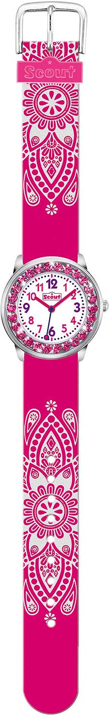 Scout The Darling Collection 381002 Girls' Watch • Learning Dial • Glitter Pink
