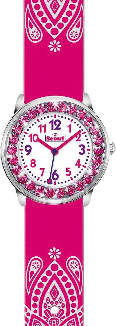 Scout The Darling Collection 381002 Girls' Watch • Learning Dial • Glitter Pink