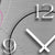 Horloge murale Dixtime 28x48 cm aluminium • Mouvement à quartz silencieux • Fabriqué en Allemagne