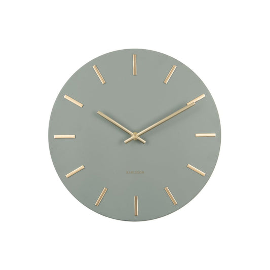 Karlsson Wall Clock 30 cm Ø Metal • Silent Quartz Movement • Modern Design