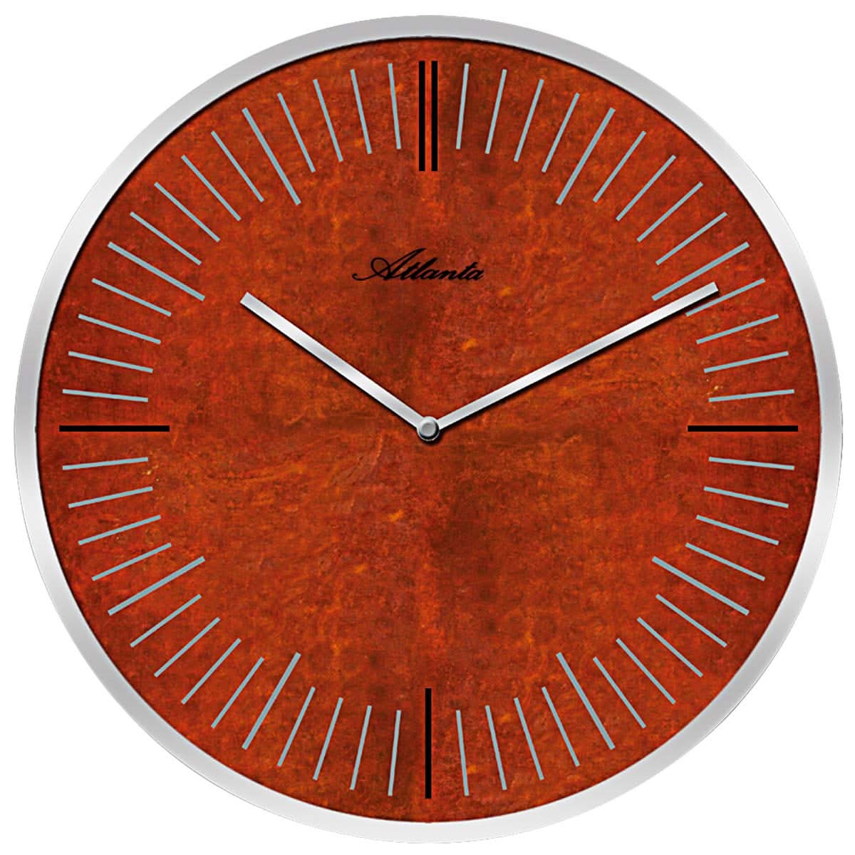 Horloge murale Atlanta 30 cm Ø métal • Design moderne • Aspect rouille