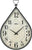Horloge murale Atlanta 63x40 cm métal • Forme de goutte exceptionnelle • Design moderne